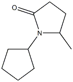 2-Pyrrolidinone,1-cyclopentyl-5-methyl-(9CI) Struktur