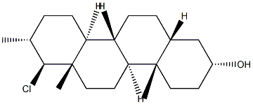 17-methyl-17a-chloro-D-homoandrostan-3-ol Struktur