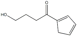 1-Butanone,1-(1,3-cyclopentadien-1-yl)-4-hydroxy-(9CI) Struktur