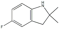 1H-Indole,5-fluoro-2,3-dihydro-2,2-dimethyl-(9CI) Struktur