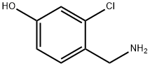 4-(aminomethyl)-3-chlorophenol Struktur