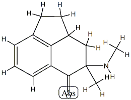 5(1H)-Acenaphthylenone,2,2a,3,4-tetrahydro-4-methyl-4-(methylamino)-(9CI) Struktur