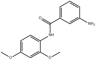 3-amino-N-(2,4-dimethoxyphenyl)benzamide Struktur