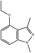 1H-Indazole,4-ethoxy-1,3-dimethyl-(9CI) Struktur