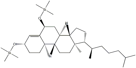 3β,6α-Bis[(trimethylsilyl)oxy]cholest-4-ene Struktur