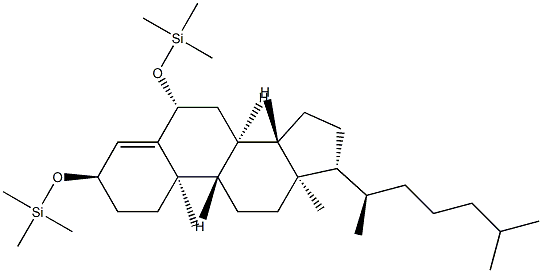 [(Cholest-4-ene-3α,6β-diyl)bisoxy]bis(trimethylsilane) Struktur