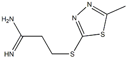 Propanimidamide,3-[(5-methyl-1,3,4-thiadiazol-2-yl)thio]-(9CI) Struktur