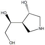 1,2-Ethanediol,1-[(3R,4S)-4-hydroxy-3-pyrrolidinyl]-,(1S)-rel-(9CI) Struktur