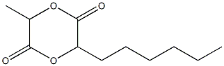 1,4-Dioxane-2,5-dione,3-hexyl-6-methyl-(9CI) Struktur