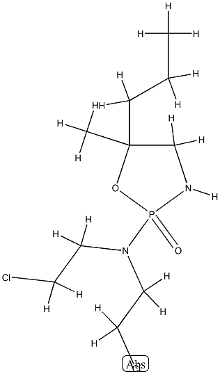 N,N-bis(2-chloroethyl)-5-methyl-2-oxo-5-propyl-1-oxa-3-aza-2$l^{5}-pho sphacyclopentan-2-amine Struktur