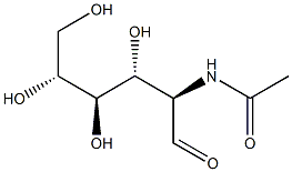 D-Galactose, 2-(acetylamino)-2-deoxy-, homopolymer Struktur