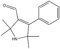 1H-Pyrrole-3-carboxaldehyde,2,5-dihydro-2,2,5,5-tetramethyl-4-phenyl-(9CI) Struktur