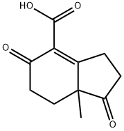 1H-Indene-4-carboxylicacid,2,3,5,6,7,7a-hexahydro-7a-methyl-1,5-dioxo-(9CI) Struktur