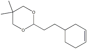 1,3-Dioxane,2-[2-(3-cyclohexen-1-yl)ethyl]-5,5-dimethyl-(9CI) Struktur