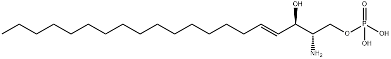 D-erythro-sphingosine-1-phosphate (C20 base) Struktur