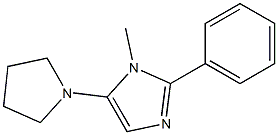 1H-Imidazole,1-methyl-2-phenyl-5-(1-pyrrolidinyl)-(9CI) Struktur