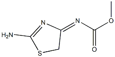 -delta-4,N-Thiazolidinecarbamic  acid,  2-imino-,  methyl  ester  (8CI) Struktur