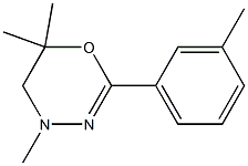 4H-1,3,4-Oxadiazine,5,6-dihydro-4,6,6-trimethyl-2-m-tolyl-(8CI) Struktur