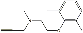 2-Propyn-1-amine,N-[2-(2,6-dimethylphenoxy)ethyl]-N-methyl-(9CI) Struktur