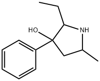 3-Pyrrolidinol,2-ethyl-5-methyl-3-phenyl-(9CI) Struktur