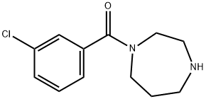 1-(3-chlorobenzoyl)-1,4-diazepane Struktur