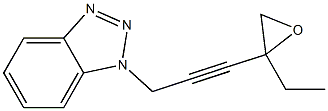 1H-Benzotriazole,1-[3-(2-ethyloxiranyl)-2-propynyl]-(9CI) Struktur