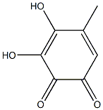 5,6-Dihydroxy-p-toluquinone Struktur