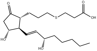 4-thiaprostaglandin E1 Struktur