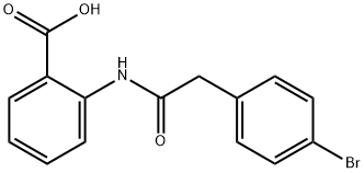 2-{[(4-bromophenyl)acetyl]amino}benzoic acid Struktur