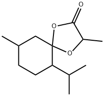 1,?4-?Dioxaspiro[4.5]?decan-?2-?one, 3,?9-?dimethyl-?6-?(1-?methylethyl)?- Struktur