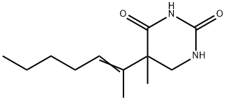 Dihydro-5-methyl-5-(1-methyl-1-hexen-1-yl)-2,4(1H,3H)-pyrimidinedione Struktur