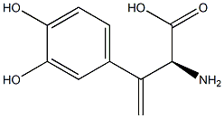 Tyrosine, 3-hydroxy-ba-methylene- (9CI) Struktur