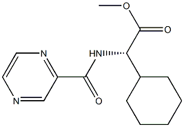 Cyclohexaneacetic acid, α-[(2-pyrazinylcarbonyl)aMino]-, Methyl ester, (αS)- Struktur