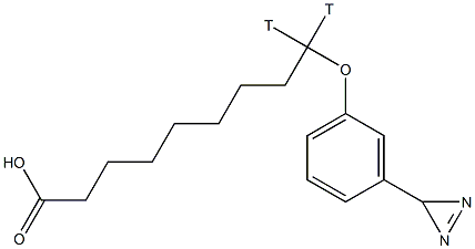 omega-(diazirinophenoxy)nonanoic acid Struktur