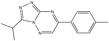 4-(4-methylphenyl)-9-propan-2-yl-1,2,5,7,8-pentazabicyclo[4.3.0]nona-2 ,4,6,8-tetraene Struktur