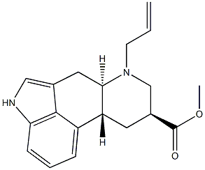 6-Allyldihydronorisolysergic Acid Methyl Ester Struktur