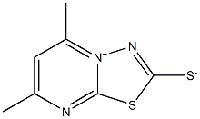 3,4-thiadiazolo(3,2-a)pyrimidin-4-ium,2,3-dihydro-5,7-dimethyl-2-thioxo-hy                                                                                                                                                                                                                                                                                                                                                                                                                                           Struktur