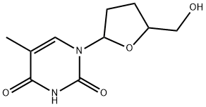 1-(5-(hydroxymethyl)tetrahydrofuran-2-yl)-5-methylpyrimidine-2,4(1H,3H)-dione Struktur