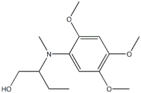 2-{[(2,4,5-trimethoxyphenyl)methyl]amino}butan-1-ol Struktur