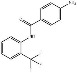 4-amino-N-[2-(trifluoromethyl)phenyl]benzamide Struktur