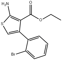 ethyl 2-amino-4-(2-bromophenyl)thiophene-3-carboxylate Struktur