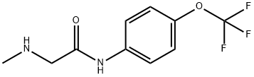 2-(methylamino)-N-[4-(trifluoromethoxy)phenyl]acetamide Struktur