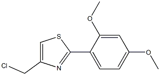 4-(CHLOROMETHYL)-2-(2,4-DIMETHOXYPHENYL)-1,3-THIAZOLE Struktur