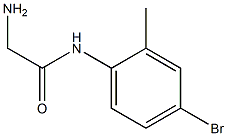 2-amino-N-(4-bromo-2-methylphenyl)acetamide Struktur