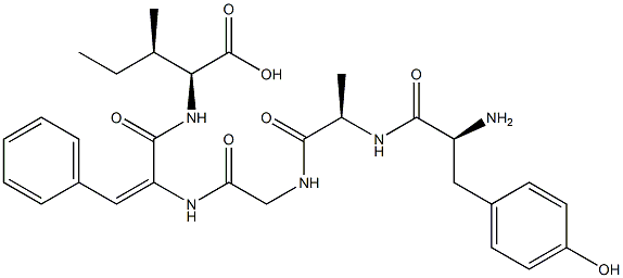 enkephalin-Leu, dehydro-Phe(4)- Struktur