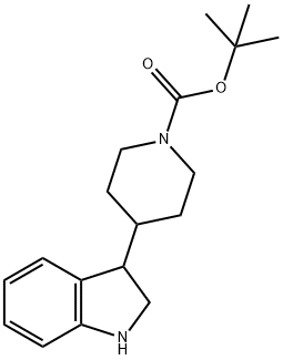 Tert-Butyl 4-(2,3-Dihydro-1H-Indol-3-Yl)Piperidine-1-Carboxylate(WX175001) Structure