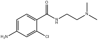 4-amino-2-chloro-N-[2-(dimethylamino)ethyl]benzamide Struktur