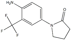 1-[4-AMINO-3-(TRIFLUOROMETHYL)PHENYL]PYRROLIDIN-2-ONE Struktur