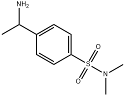 4-(1-aminoethyl)-N,N-dimethylbenzenesulfonamide Struktur