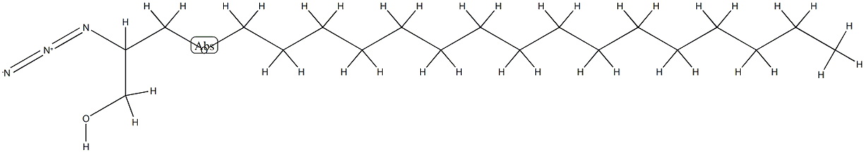 (+/-)-2-Azido-2-desoxy-3-O-hexadecylglycerol Struktur